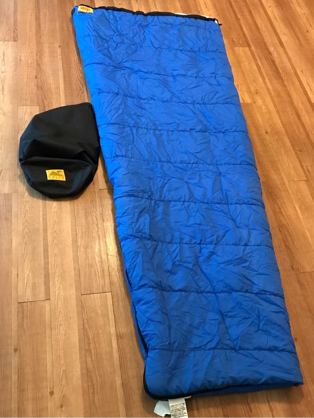 Ridgeway by Kelty Sleeping Bag Hollofil II Premium Insulation Blue Camping Bag
